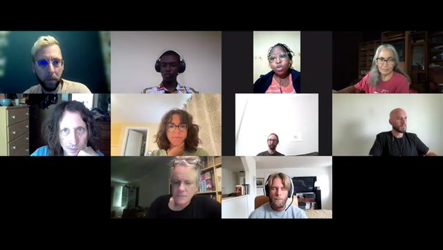 Video call frame from the MetaGov session